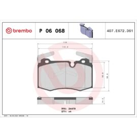 BREMBO BRAKE PAD SET