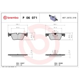 BREMBO BRAKE PAD SET