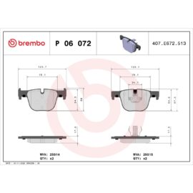 BREMBO BRAKE PAD SET