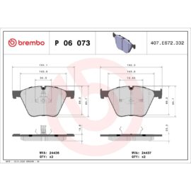BREMBO BRAKE PAD SET