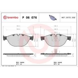 BREMBO BRAKE PAD SET