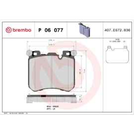BREMBO BRAKE PAD SET