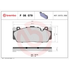 BREMBO BRAKE PAD SET