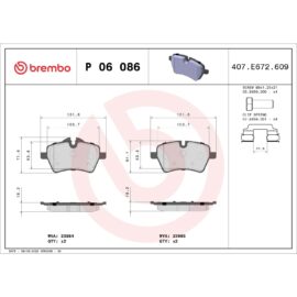 BREMBO BRAKE PAD SET