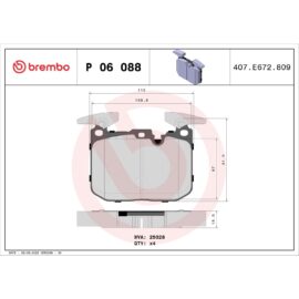 BREMBO BRAKE PAD SET
