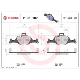 BREMBO BRAKE PAD SET