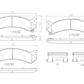 BREMBO BRAKE PAD SET