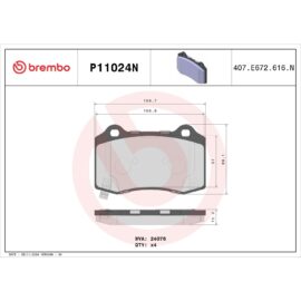 BREMBO BRAKE PAD SET