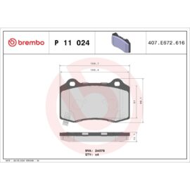 BREMBO BRAKE PAD SET