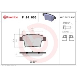 BREMBO BRAKE PAD SET