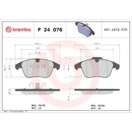 BREMBO BRAKE PAD SET