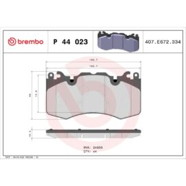 BREMBO BRAKE PAD SET