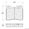 CENTRIC PARTS OE BRAKE PAD