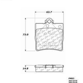 CENTRIC PARTS OE BRAKE PAD