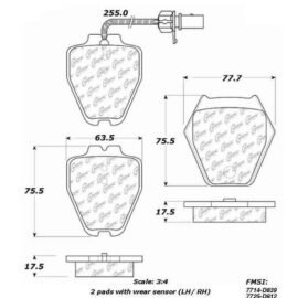 CENTRIC PARTS OE BRAKE PAD
