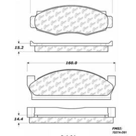 CENTRIC PARTS METALLIC PAD