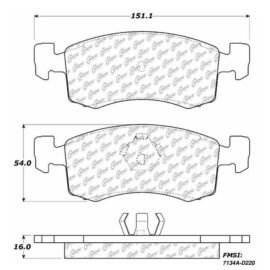 CENTRIC PARTS METALLIC PAD