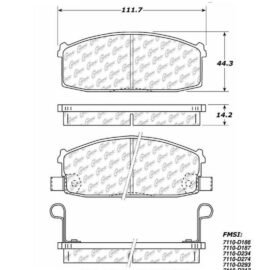 CENTRIC PARTS METALLIC PAD