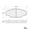 CENTRIC PARTS METALLIC PAD