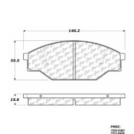 CENTRIC PARTS METALLIC PAD