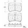 CENTRIC PARTS METALLIC PAD