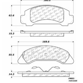 CENTRIC PARTS METALLIC PAD