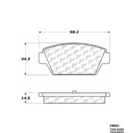 CENTRIC PARTS METALLIC PAD