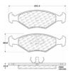 CENTRIC PARTS METALLIC PAD