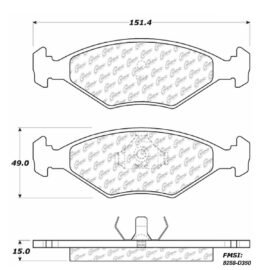 CENTRIC PARTS METALLIC PAD