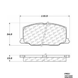 CENTRIC PARTS METALLIC PAD
