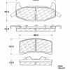 CENTRIC PARTS METALLIC PAD