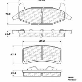 CENTRIC PARTS METALLIC PAD