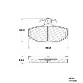 CENTRIC PARTS METALLIC PAD