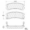 CENTRIC PARTS METALLIC PAD