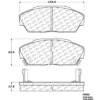 CENTRIC PARTS METALLIC PAD