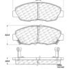 CENTRIC PARTS METALLIC PAD