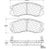 CENTRIC PARTS METALLIC PAD