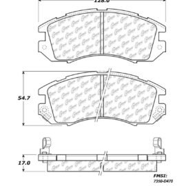 CENTRIC PARTS METALLIC PAD