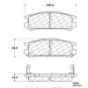 CENTRIC PARTS METALLIC PAD