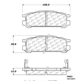 CENTRIC PARTS METALLIC PAD