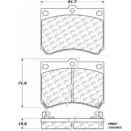 CENTRIC PARTS METALLIC PAD