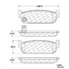 CENTRIC PARTS METALLIC PAD
