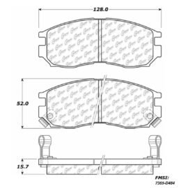 CENTRIC PARTS METALLIC PAD
