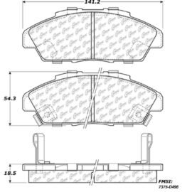 CENTRIC PARTS METALLIC PAD