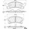 CENTRIC PARTS METALLIC PAD