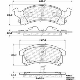 CENTRIC PARTS METALLIC PAD