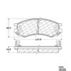 CENTRIC PARTS METALLIC PAD