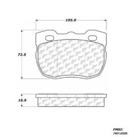 CENTRIC PARTS METALLIC PAD