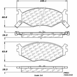 CENTRIC PARTS METALLIC PAD