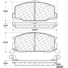 CENTRIC PARTS METALLIC PAD